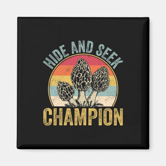Funny Morel Mushroom Jagd Morels Hunter Foragin Magnet (Vorne)