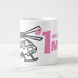 Funny Morgenkaffee Nummer Eins Helikopter Mama Jumbo-Tasse