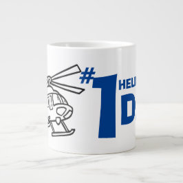 Funny Morgenkaffee Nummer Eins Hubschrauber Vater Jumbo-Tasse