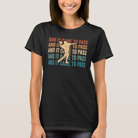 Funny Mormon Missionary LDS Football And It Came T T-Shirt (Vorderseite)