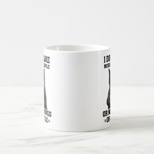 Funny Morning Cat Sprichwort Kaffeetasse (Mittel)