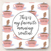 Funny Morning Coffee Getränkeuntersetzer (Vorderseite)