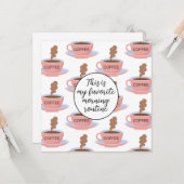 Funny Morning Coffee Karte (Vorderseite/Rückseite Beispiel)