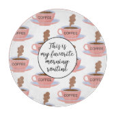 Funny Morning Coffee Schneidebrett (Vorderseite)
