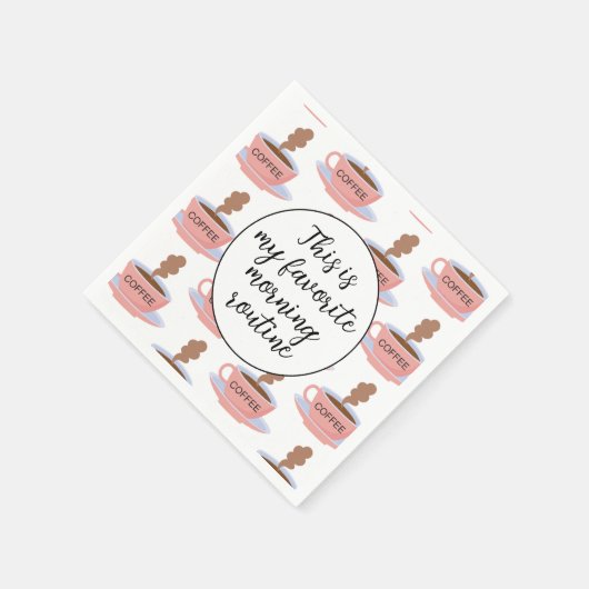 Funny Morning Coffee Serviette (Ecke)