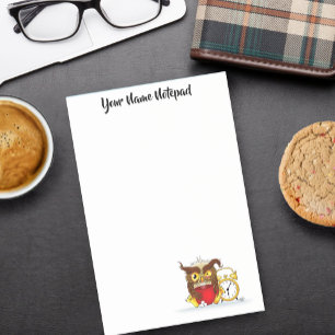 Funny Morning Cranking Owl Post-it Klebezettel