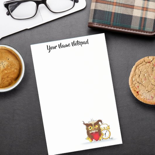 Funny Morning Cranking Owl Post-it Klebezettel