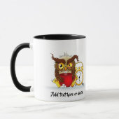 Funny Morning Cranking Owl Tasse (Links)