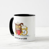 Funny Morning Cranking Owl Tasse (Vorderseite Links)