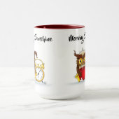 Funny Morning Cranking Owl Tasse (Zentrum)