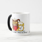 Funny Morning Cranking Owl Verwandlungstasse (Vorderseite Links)