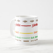 Funny Morning Kaffee Sprich nicht Kaffeetasse (Vorderseite Links)