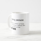 Funny Morning Person Tasse (Vorderseite Links)