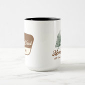 Funny Morning Wood Everything is Pine Tasse (Zentrum)