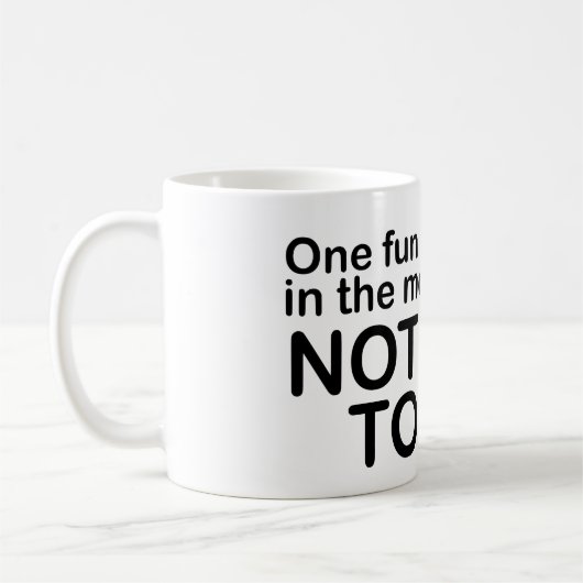 Funny Morning Zitat - Sprich nicht mit mir Kaffeetasse (Links)