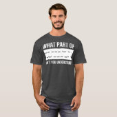 Funny Morse Code Shortwave Ham Radio Geschenk T-Shirt (Vorne ganz)