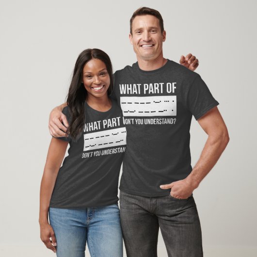 Funny Morse Code Shortwave Ham Radio Geschenk T-Shirt (Unisex)