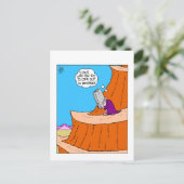 Funny Moses Ten Commandments Postcard Postkarte (Stehend Vorderseite)