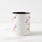Funny Mosquitoes Zweifarbige Tasse (Mittel)