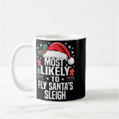 Funny Most Likely To Christmas Family Pajama Match Kaffeetasse (Links)