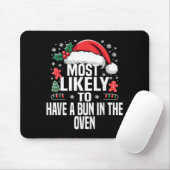 Funny Most Likely To Christmas Family Pajama Match Mousepad (Mit Mouse)