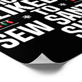 Funny Most Likely To Christmas Family Pajama Match Poster (Ecke)