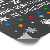 Funny Most Likely To Christmas Singing Long Sleeve Poster (Ecke)