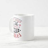 Funny Most Likely To Eat Cookies Christmas Kaffeetasse (Vorderseite Links)