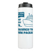 Funny Most Likely To Maximize Drink Pkg Thermosbecher (Vorderseite)