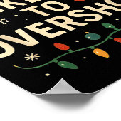 Funny Most Likely To Overshop Family Christmas  Poster (Ecke)