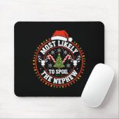 Funny Most Likely To Sil The Grandson Christmas Pa Mousepad (Mit Mouse)