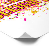 Funny Most Likely To Sleigh It Christmas Party Shi Poster (Ecke)