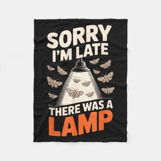 Funny Moth Collector Collecting Ledopterology Men  Fleecedecke (Vorderseite)