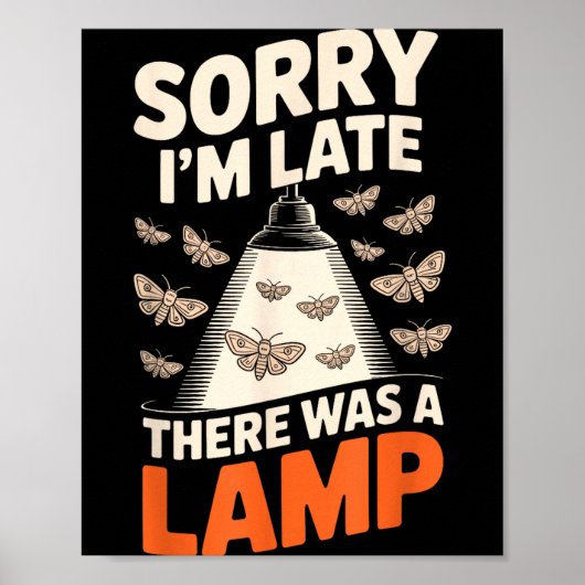 Funny Moth Collector Collecting Ledopterology Men Poster (Vorne)