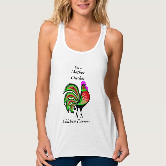 Funny Mother Clucker Chicken Bauer Hen ww2 Tank Top (Vorderseite)