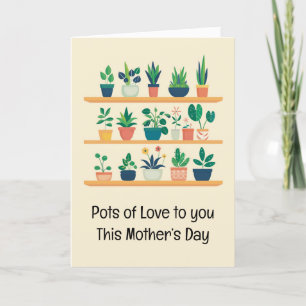 Funny Mother Day Potted Pflanze Feiertagskarte