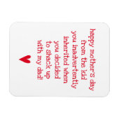 Funny Mother Day Quote für Bonus-Mama Magnet (Horizontal)