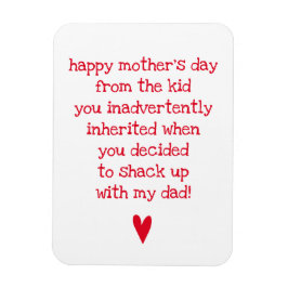 Funny Mother Day Quote für Bonus-Mama Magnet
