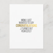 Funny Mother Day Zitat für MAMA Postkarte (Vorderseite)