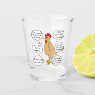 Funny Mother Hen Advice Mama Schnapsglas