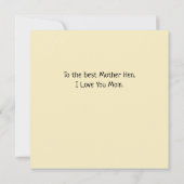 Funny Mother Hen Advice Mother's Day (Rückseite)