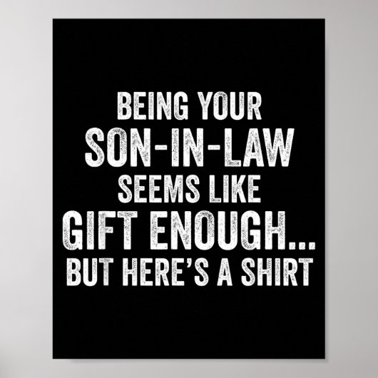 Funny Mother In Law Sarcastic Humor Quote From Son Poster (Vorne)