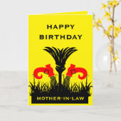 Funny Mother Karte (Gelbe Blume)