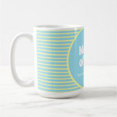 Funny Mother of Boys Pastel Stripes Kaffeetasse (Links)