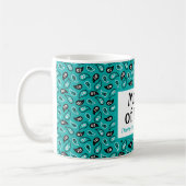Funny Mother of Teens Aqua Paisley Kaffeetasse (Links)