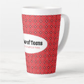 Funny Mother of Teens Red Bandana Milchtasse (Rechte Ecke)