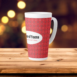 Funny Mother of Teens Red Bandana Milchtasse