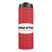 Funny Mother of Teens Red Bandana