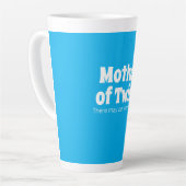 Funny Mother of Twins Bright Blue Milchtasse (Linke Ecke)