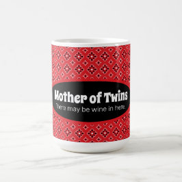 Funny Mother Twins Red Bandana Coffee Tasse
